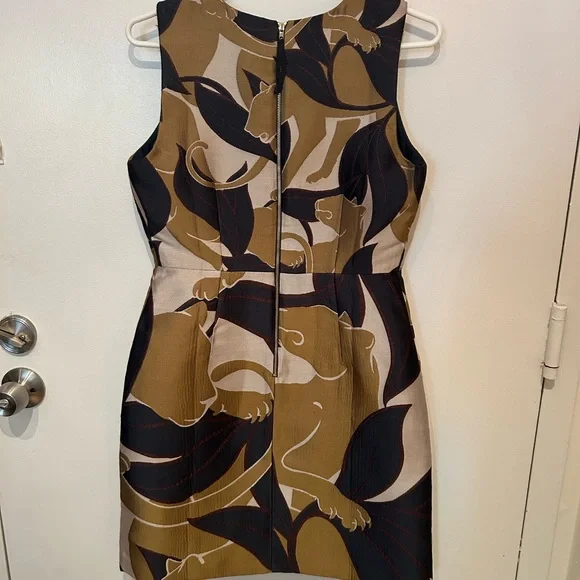 Ann Taylor Jungle Cat Animal Print Dress - Picture 6 of 9